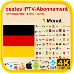 Bestes deutsches IPTV Abonnement samsung smart tv lg 4k hd 1 monat german
