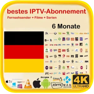 Bestes deutsches IPTV Abonnement samsung smart tv lg 4k hd 6 monate suisse
